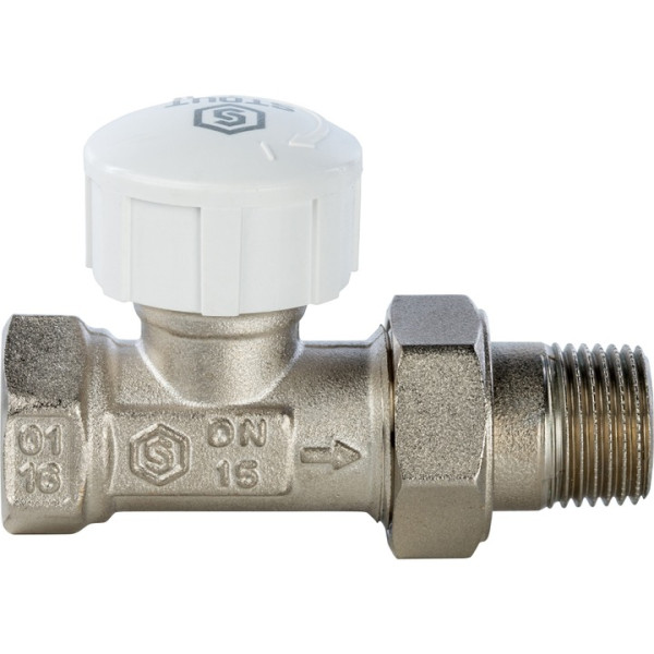 Клапан термостатический осевой 1/2"х3/4"(18) евроконус Stout SVT-0005-100015 Клапан термостатический осевой 1/2"х3/4"(18) евроконус Stout SVT-0005-100015