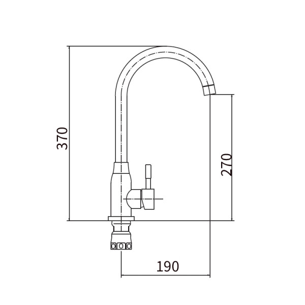Смеситель для кухни Fashun сатин (A54009-B)