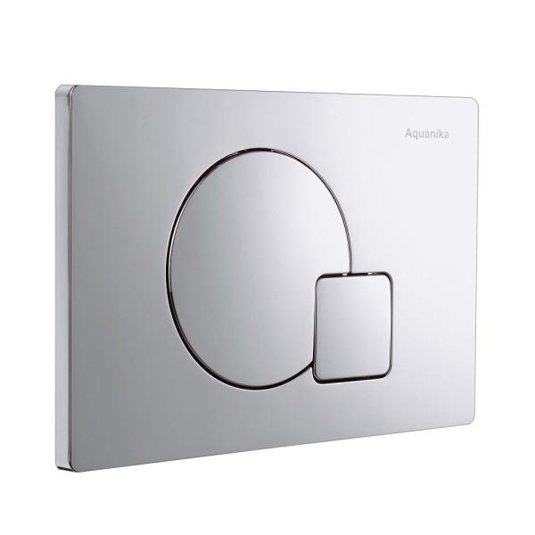 Смывная клавиша Aquanika Basic (два режима слива, механическое, хром)  (01.02.10)