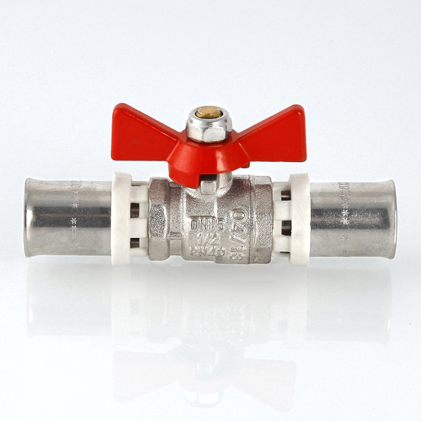 Кран 16х16 шаровый пресс Valtec (красная бабочка) VT.243.N.1616 Кран 16х16 шаровый пресс Valtec (красная бабочка) VT.243.N.1616