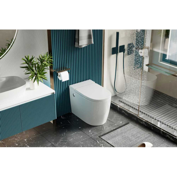 Унитаз напольный Abber Bequem с импульсным смывом, белый (AC1114P)