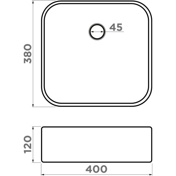 Раковина накладная Omoikiri June MI 38x40x12 мятный (4972076)