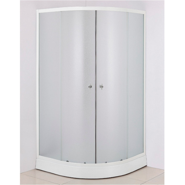 Душевой уголок Niagara 800*800*1930 стекло матовые, задние стенки , профиль хром (NG-003)