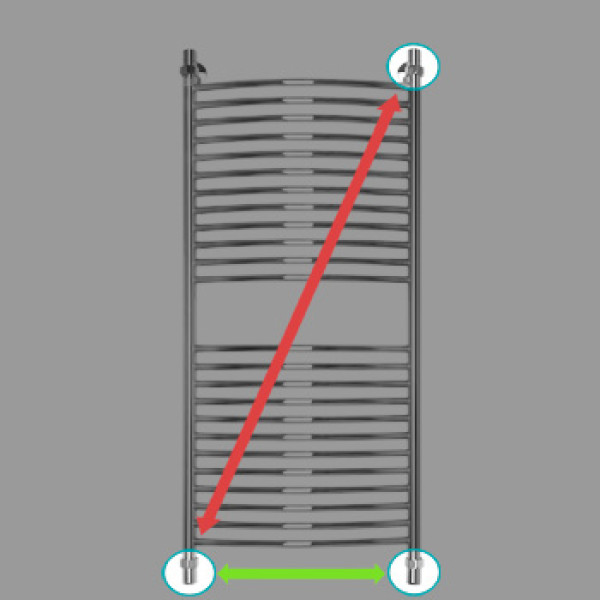 Полотенцесушитель водяной Energy Elite 1200x500