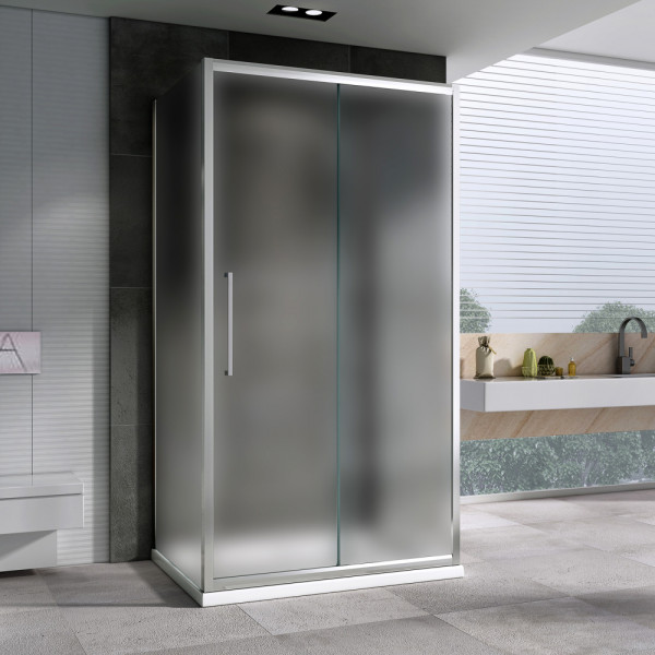 Душевой уголок Abber Schwarzer Diamant 60x60x195 стекло матовое, профиль хром (AG30160MH-S60M-S60M) Душевой уголок Abber Schwarzer Diamant 60x60x195 стекло матовое, профиль хром (AG30160MH-S60M-S60M)
