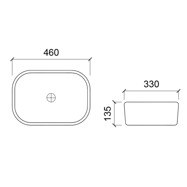 Раковина накладная Wesnaart Ocean 46х33 белая (4020-OCE12) Раковина накладная Wesnaart Ocean 46х33 белая (4020-OCE12)