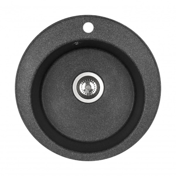 Мойка для кухни врезная Aquaton Шелли 500x500x213 графит (1.A734.7.32S.S21.0)