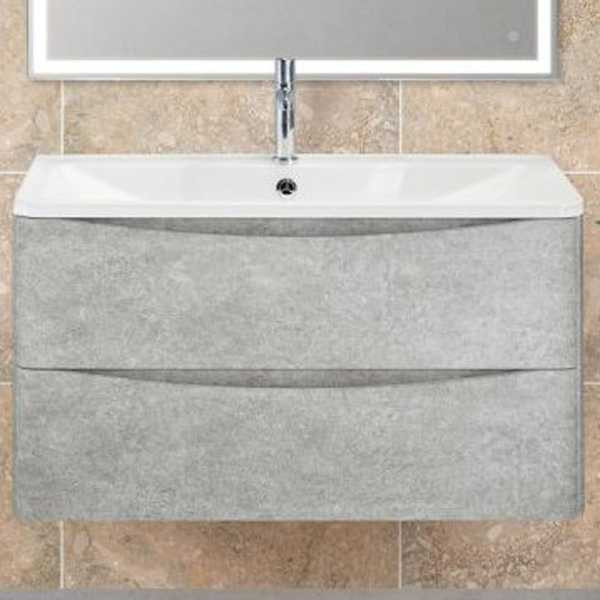 Тумба подвесная BelBagno Acqua 100 Cemento Verona Grigio (ACQUA-1000-2C-SO-CVG) Тумба подвесная BelBagno Acqua 100 Cemento Verona Grigio (ACQUA-1000-2C-SO-CVG)