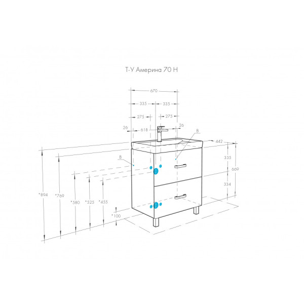 Тумба напольная Aquaton Америна 670x442x688 белый (1.A169.3.01A.M01.0) Тумба напольная Aquaton Америна 670x442x688 белый (1.A169.3.01A.M01.0)