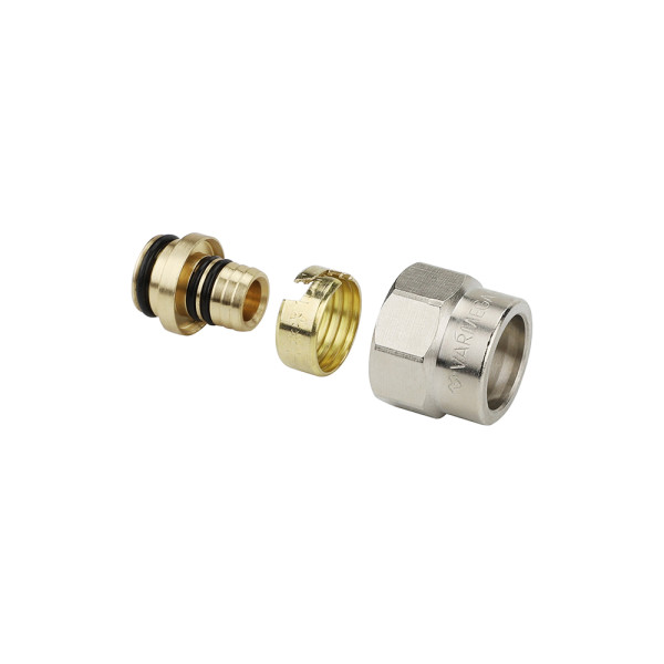 Переход коллекторный 16(2,0)x1/2"(16) евроконус Varmega (латунь) (VM09401)