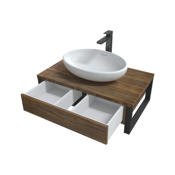 Тумба подвесная 1Marka Grundge Loft 800x480x255 орех (Ц0000031987)