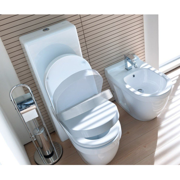 Сиденье для унитаза Creavit Hisar 36x44 с микролифтом белое (KC1503.01.0000E)