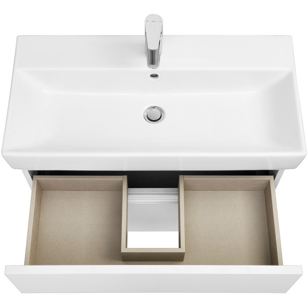 Тумба подвесная Roca Oleta 76x37,4x54,8 белый матовый (857640501)