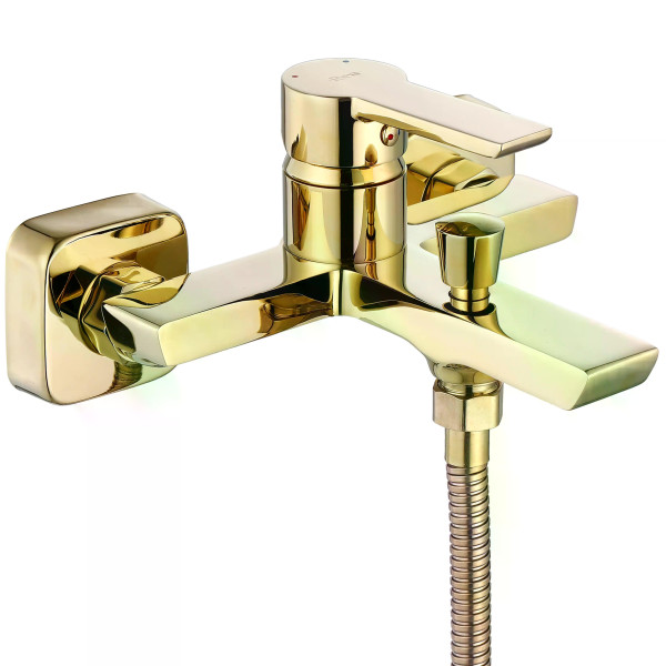 Смеситель для раковины Rea Argus с душевым комплектом золото (REA-B6409) Смеситель для раковины Rea Argus с душевым комплектом золото (REA-B6409)