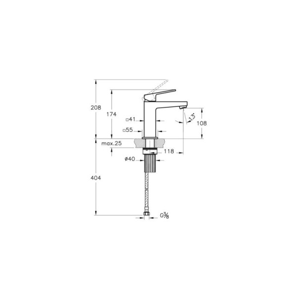 Смеситель для раковины Vitra Minimax Square хром (A4372025EXP)