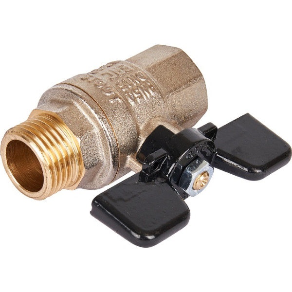 Кран 1/2" ВН шаровый Stout (черная бабочка, полнопроходной) (SVB-0004-000015) Кран 1/2" ВН шаровый Stout (черная бабочка, полнопроходной) (SVB-0004-000015)