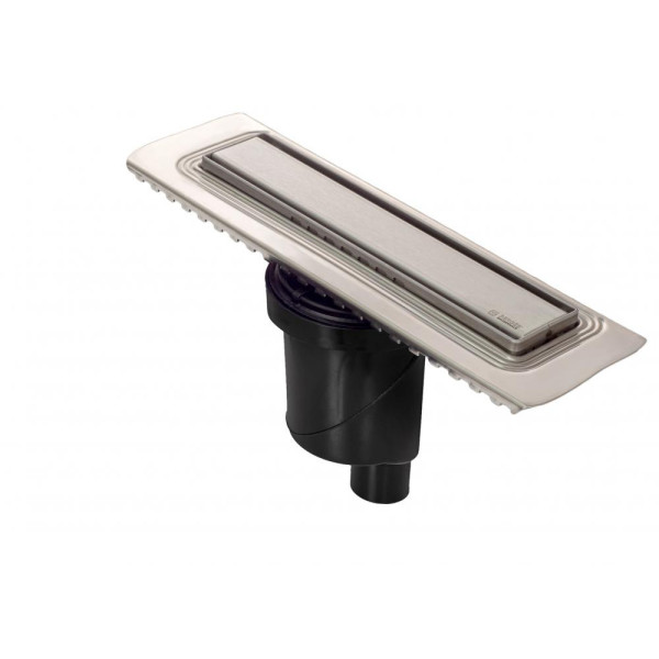 Желоб Berges водосток В1 Keramik 400, матовый хром, S-сифон D50/105 H50 вертикальный (090015) Желоб Berges водосток В1 Keramik 400, матовый хром, S-сифон D50/105 H50 вертикальный (090015)