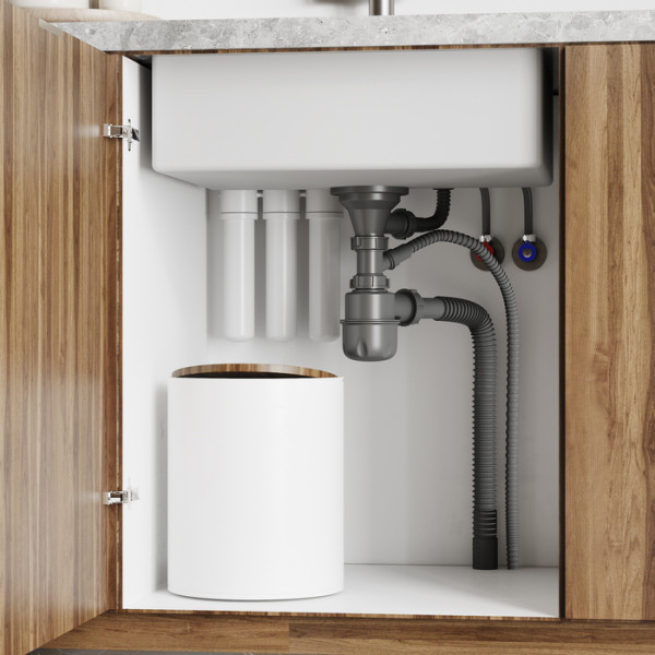 Сифон Iddis 40x3 1/2" бутылочный Iddis с выпуском переливом отводом и гофротрубой Optima Home (900CVG1P10VD)