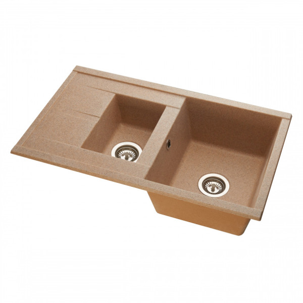 Мойка для кухни врезная Aquaton Делия 87 510x870x218 песочный (1.A716.2.32D.E22.0)
