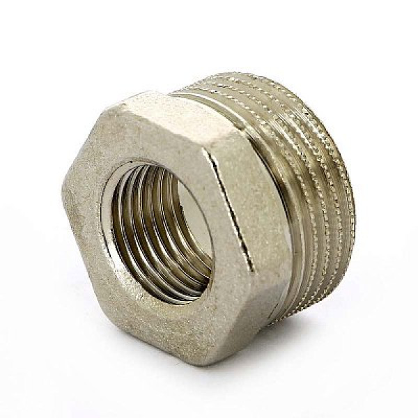 Футорка 1"х1/2" НВ никелированная Uni-Fitt (604N4200) Футорка 1"х1/2" НВ никелированная Uni-Fitt (604N4200)