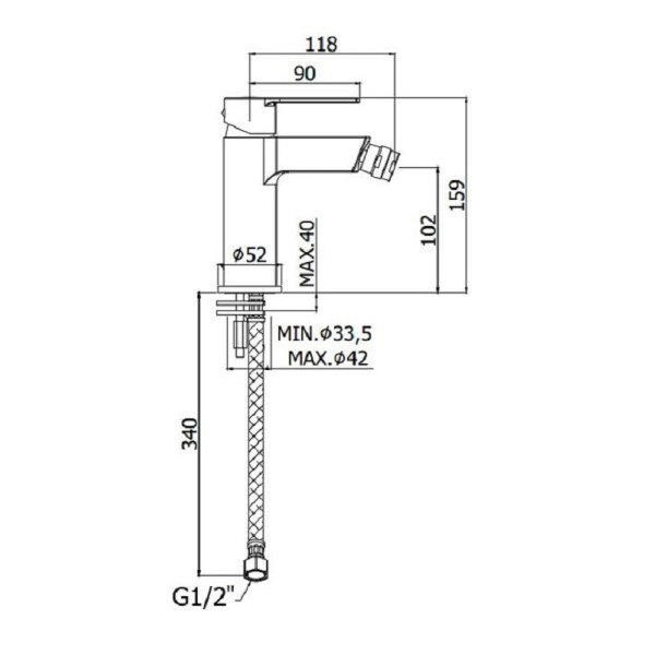 Смеситель для биде Paffoni Ringo хром (RIN131CR)
