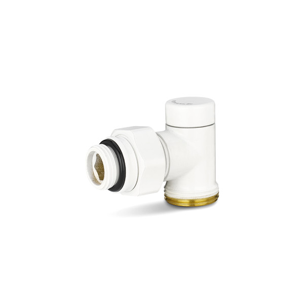Фитинг угловой со встроенным шаровым краном 1/2"х3/4"(18)ЕК Varmega VMDV22 (белый) (VMDV22-100415) Фитинг угловой со встроенным шаровым краном 1/2"х3/4"(18)ЕК Varmega VMDV22 (белый) (VMDV22-100415)