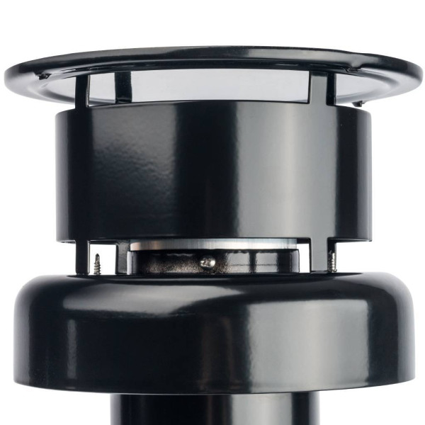 Элемент дымохода Stout DN80/100 комплект адаптер вертикальный утепленный, 584 мм, фин.уч-ок. (SCA-0080-800001)