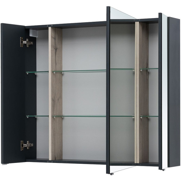 Зеркало-шкаф Aquanet Алвита New 89,6x85 антрцит (0030389,6) Зеркало-шкаф Aquanet Алвита New 89,6x85 антрцит (0030389,6)