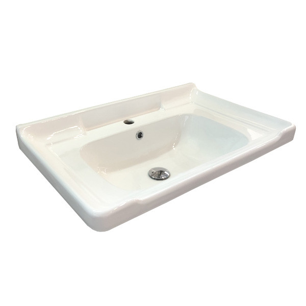 Тумба подвесная Comforty Палини 720x550x470 белый глянцевый с раковиной (00-00001549)