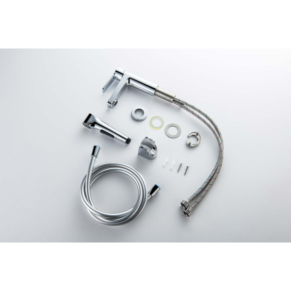 Смеситель для раковины Aquatek Лугано с гигиеническим душем хром (AQ1712CR)