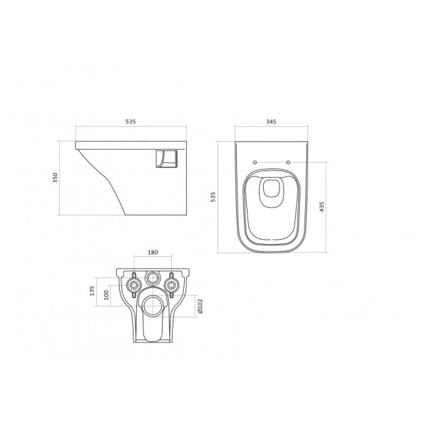 Инсталляция с унитазом с клавишей смыва Santek Лайн (1WH501778) Инсталляция с унитазом с клавишей смыва Santek Лайн (1WH501778)