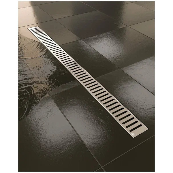 Лоток душевой 650 мм. АНИ СУХОЙ "Бимс" (реш. нерж ст. мат., боковой слив D40, сухой затвор) АНИ пласт (TLQ1465M)