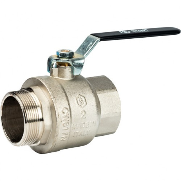 Кран 2" ВН шаровый Stout (черная ручка, полнопроходной) SVB-0003-000050