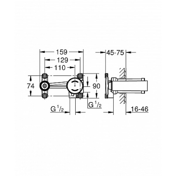 Смеситель для раковины Grohe Eurostyle (23571000)