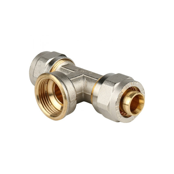 Тройник 20*3/4"В*20 Stout (обжим) SFS-0012-003420 Тройник 20*3/4"В*20 Stout (обжим) SFS-0012-003420