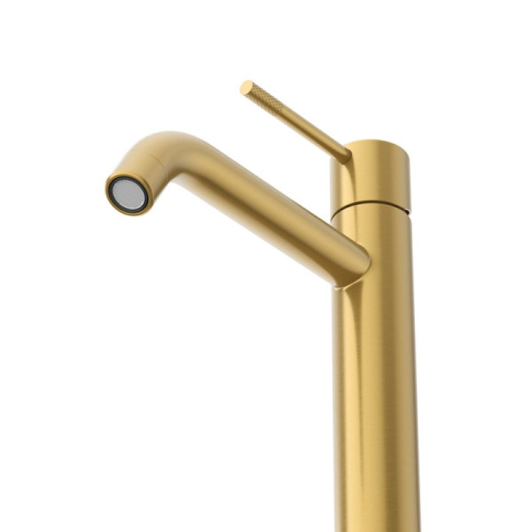 Смеситель для раковины Cezares Relax брашированное золото матовый (RELAX-LC1-BORO-W0)