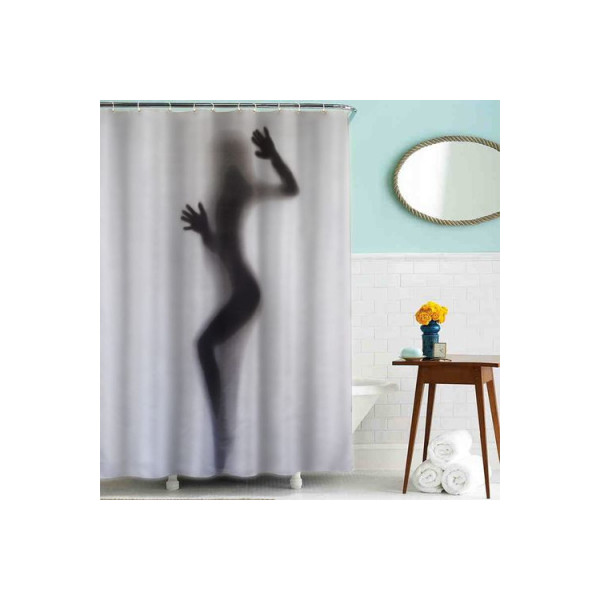 Шторка для ванны текстильная Melodia 180х180 см Девушка-загадка (MZ-39) Шторка для ванны текстильная Melodia 180х180 см Девушка-загадка (MZ-39)
