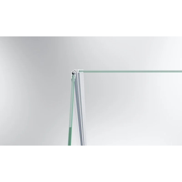 Душевой уголок BelBagno Kraft 120x80x195 L стекло прозрачное, профиль хром (KRAFT-AH-12-120/80-C-Cr-L)