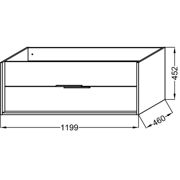 Тумба подвесная Jacob Delafon Vivienne 120 дуб табак (EB1509-E52-N18)