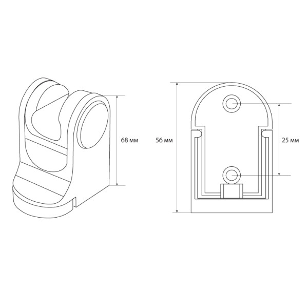Держатель для душа Melodia металл (MKP20513P) Держатель для душа Melodia металл (MKP20513P)