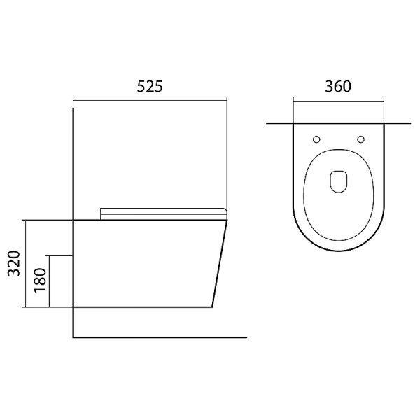 Унитазы подвесные Aquatek Вега Черный матовый (AQ1905-MB)