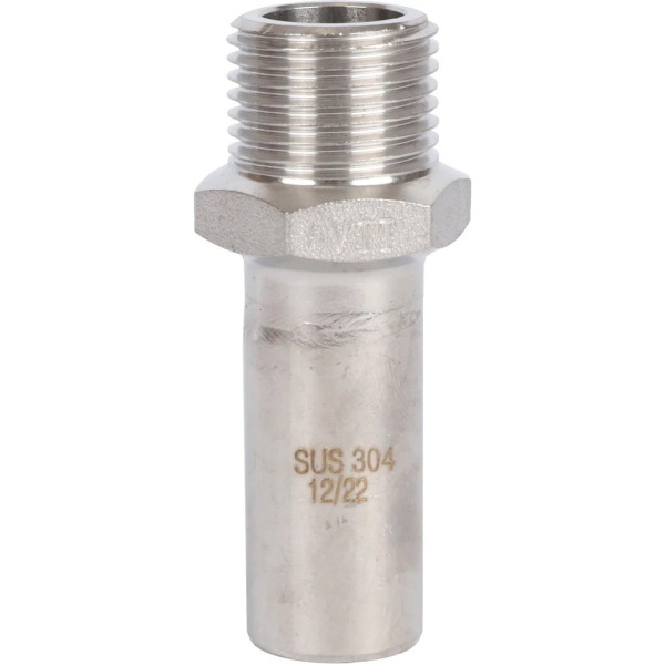 Вставка резьбовая 18х1/2"Н Rommer из нержавеющей стали (пресс) (RSS-0024-001812) Вставка резьбовая 18х1/2"Н Rommer из нержавеющей стали (пресс) (RSS-0024-001812)