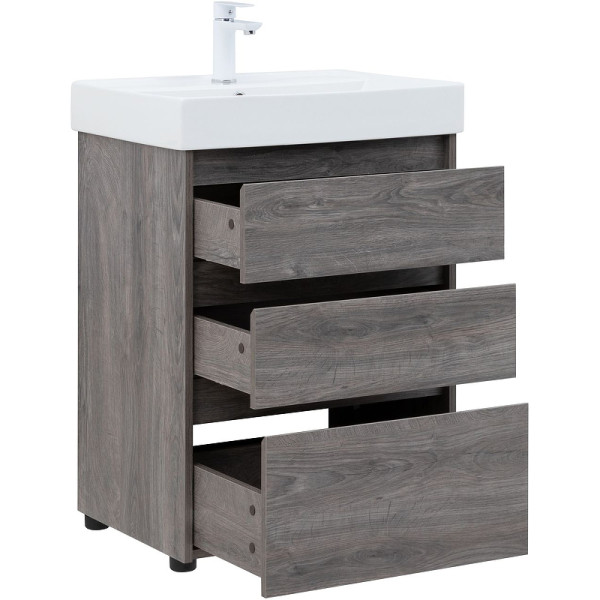 Тумба напольная Aquanet Nova Lite 60 дуб рошелье (3 ящика) (00302470)