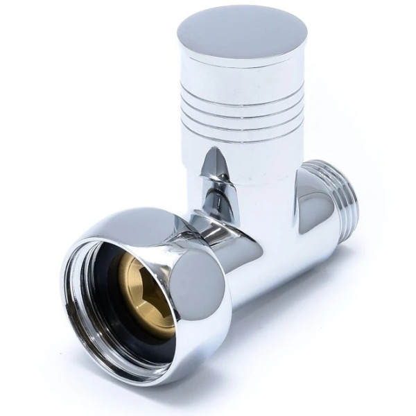 Вентиль запорный прямой Indigo 1"х1/2" г/ш хромированный для п/с (LUX-850SCH1004)