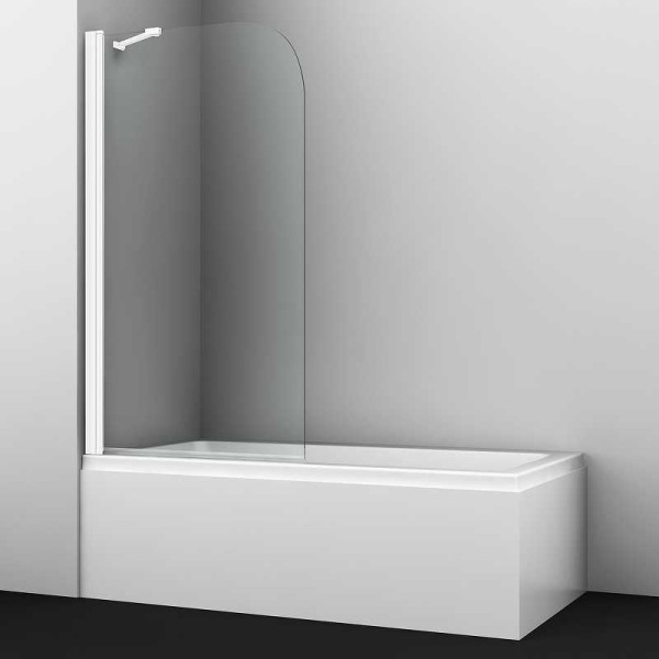 Душевая шторка для ванн WasserKRAFT Leine 80х140 стекло прозрачное, профиль белый (35P01-80WHITE Fixed) Душевая шторка для ванн WasserKRAFT Leine 80х140 стекло прозрачное, профиль белый (35P01-80WHITE Fixed)