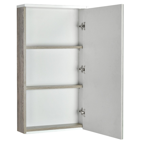 Шкаф зеркальный Aquaton Эмма Белый/Дуб Навара (1A221802EAD80)