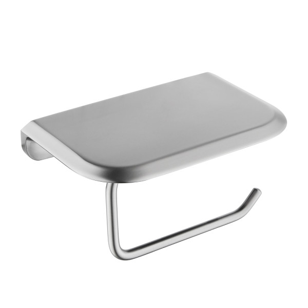 Бумагодержатель с полкой для телефона Abber Nord сатин (AA1530SP)