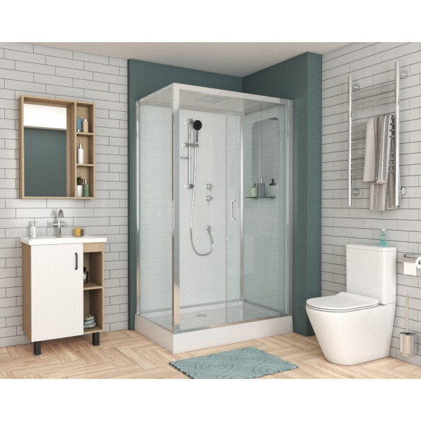 Душевая кабина Niagara Premium 1200*800*2100 стекло прозрачное, профиль хром (NG-6012-01QR) Душевая кабина Niagara Premium 1200*800*2100 стекло прозрачное, профиль хром (NG-6012-01QR)