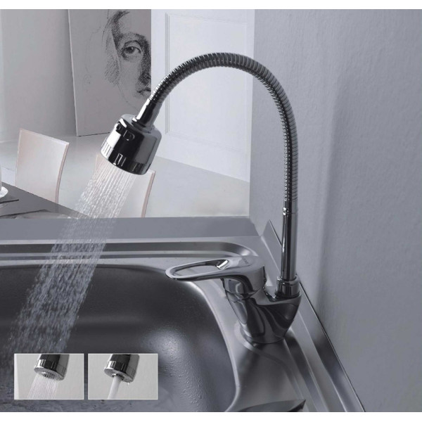 Смеситель для кухни Ledeme с гибким изливом (L4313)