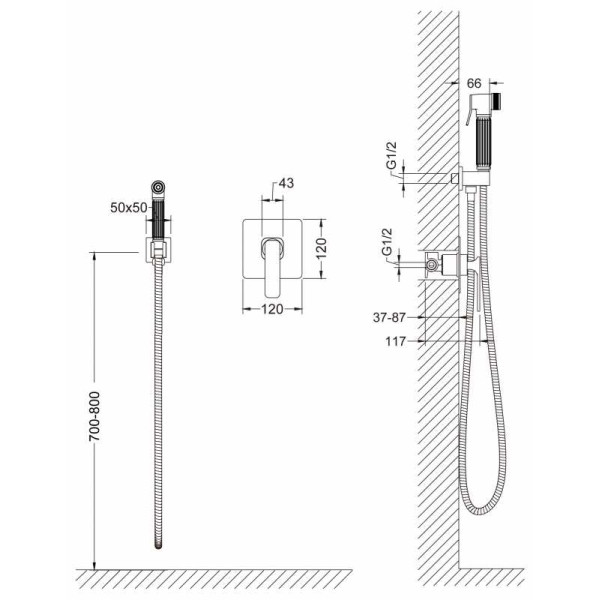 Смеситель с гигиеническим душем Timo Torne хром, встраиваемый (4389/03SM) Смеситель с гигиеническим душем Timo Torne хром, встраиваемый (4389/03SM)